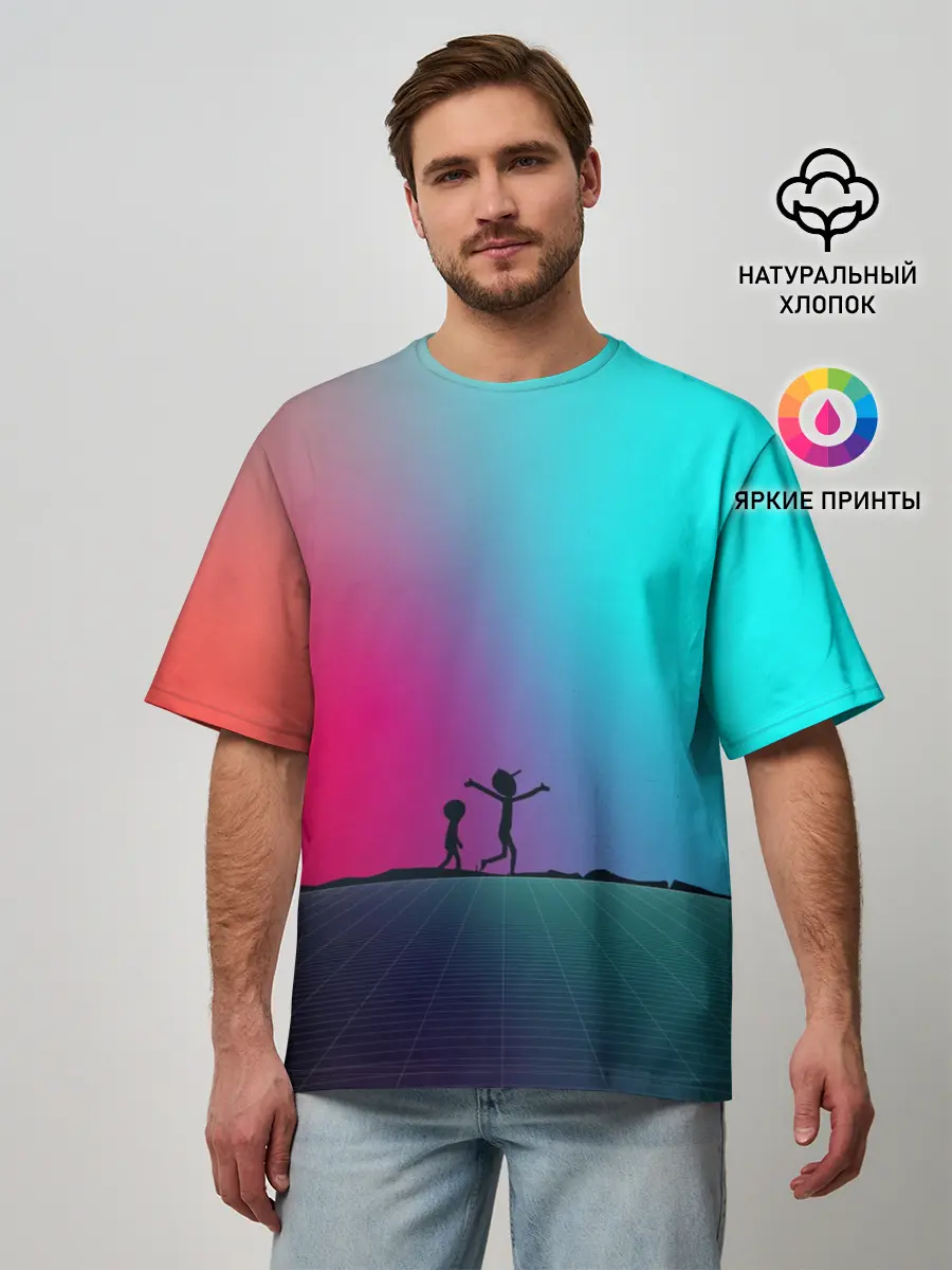 Мужская футболка оверсайз / Open World