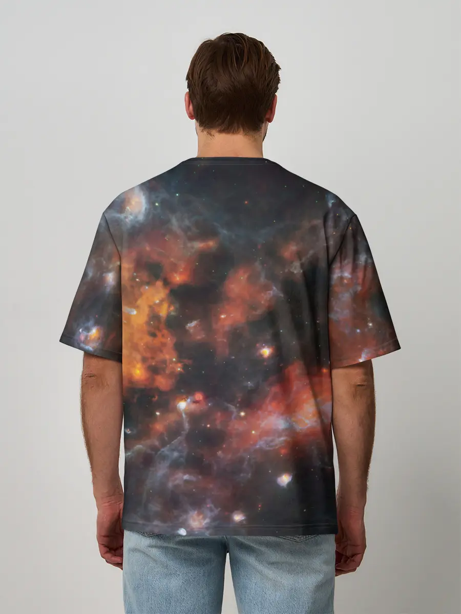 Мужская футболка оверсайз / Гигантская Вселенная