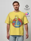Мужская футболка оверсайз / Homer Fallout