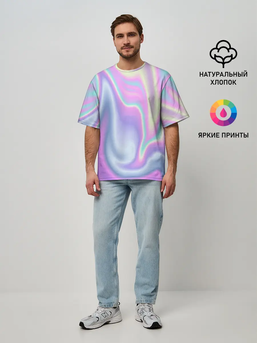 Мужская футболка оверсайз / Vaporwave