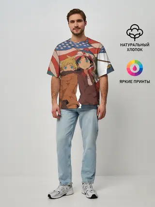 Мужская футболка оверсайз / ЮЖНЫЙ ПАРК