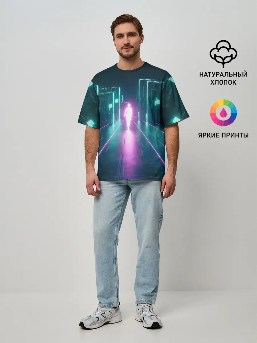 Мужская футболка оверсайз / OutRun