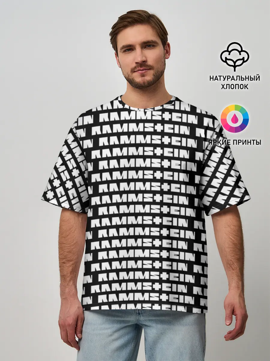 Мужская футболка оверсайз / Rammstein