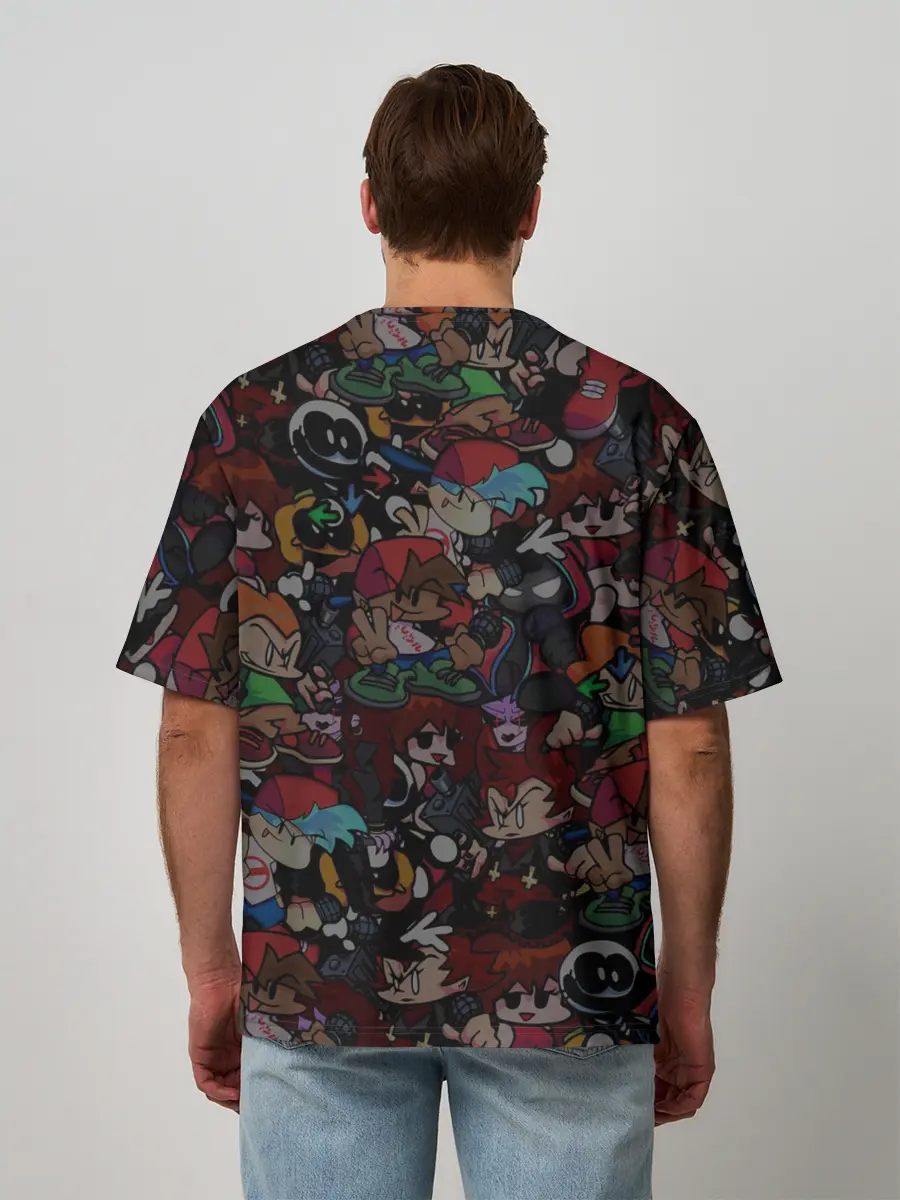 Мужская футболка оверсайз / Friday Night Funkin Пико