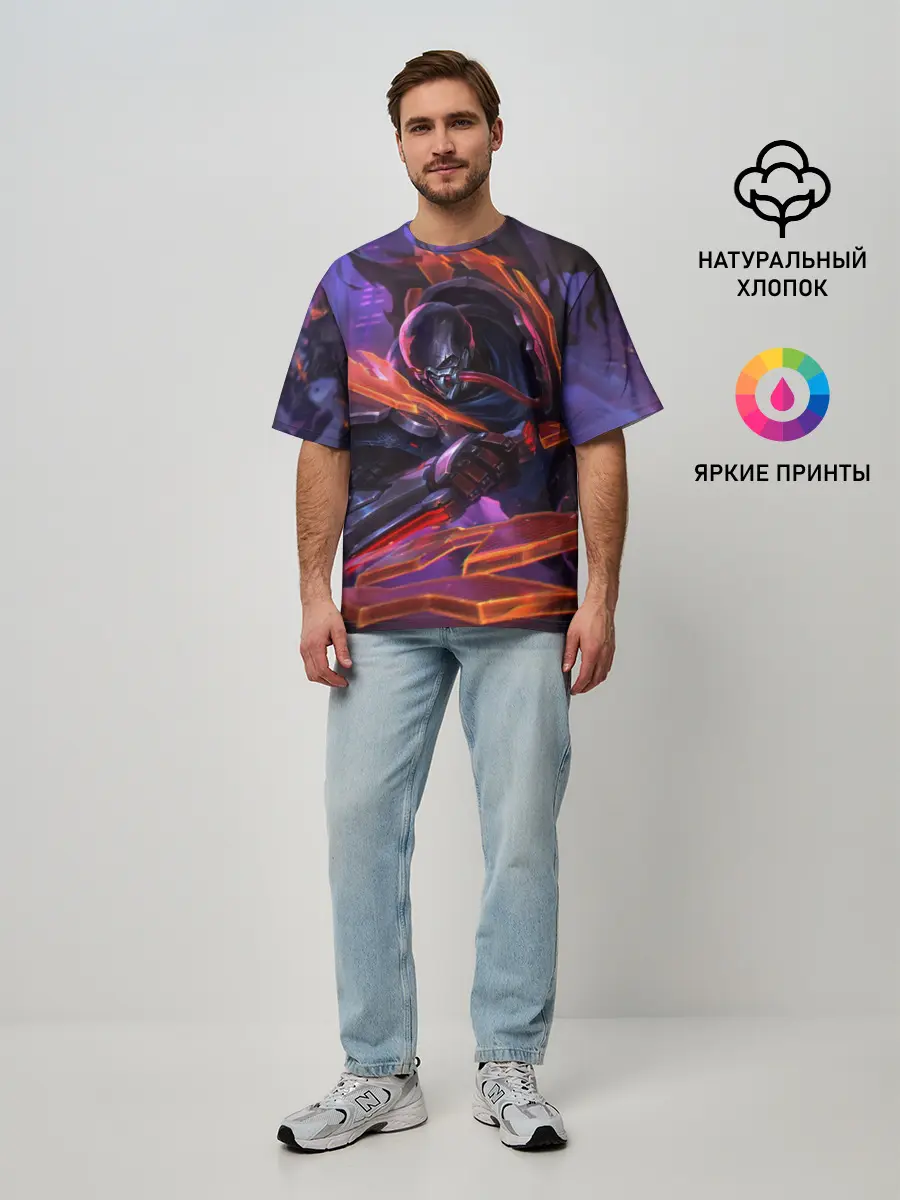 Мужская футболка оверсайз / Пайк League of legends