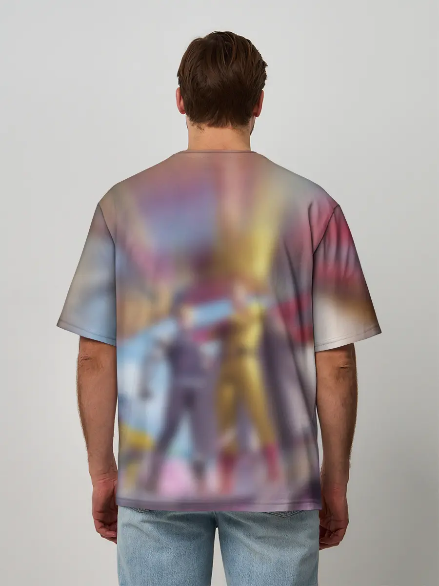 Мужская футболка оверсайз / FREEFIRE | САЙТАМА