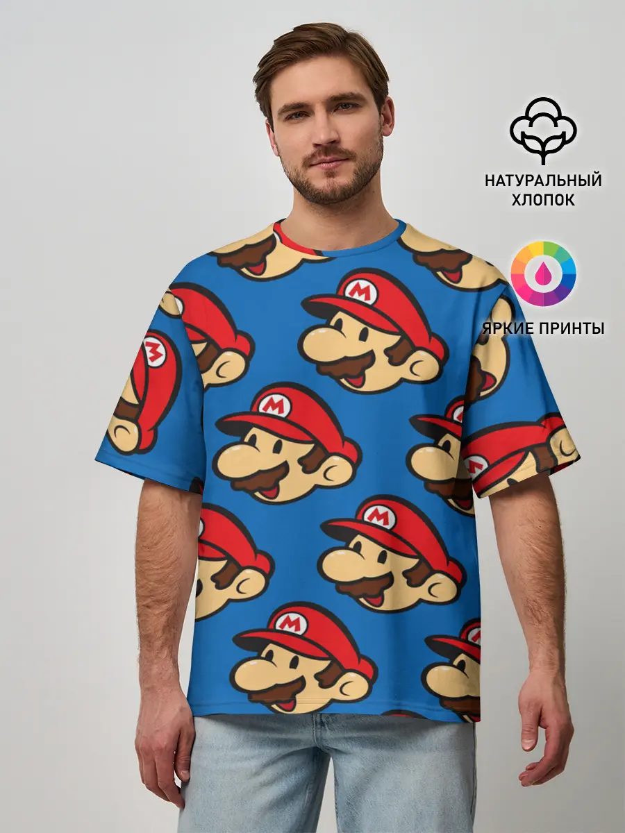 Мужская футболка оверсайз / MARIO EXCLUSIVE