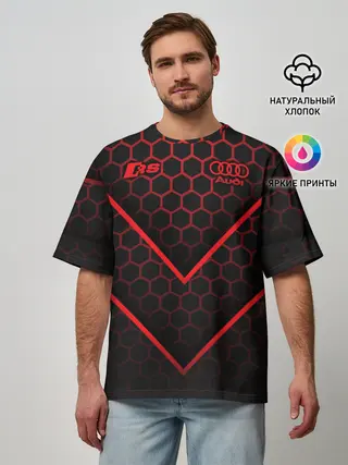 Мужская футболка оверсайз / Audi RS