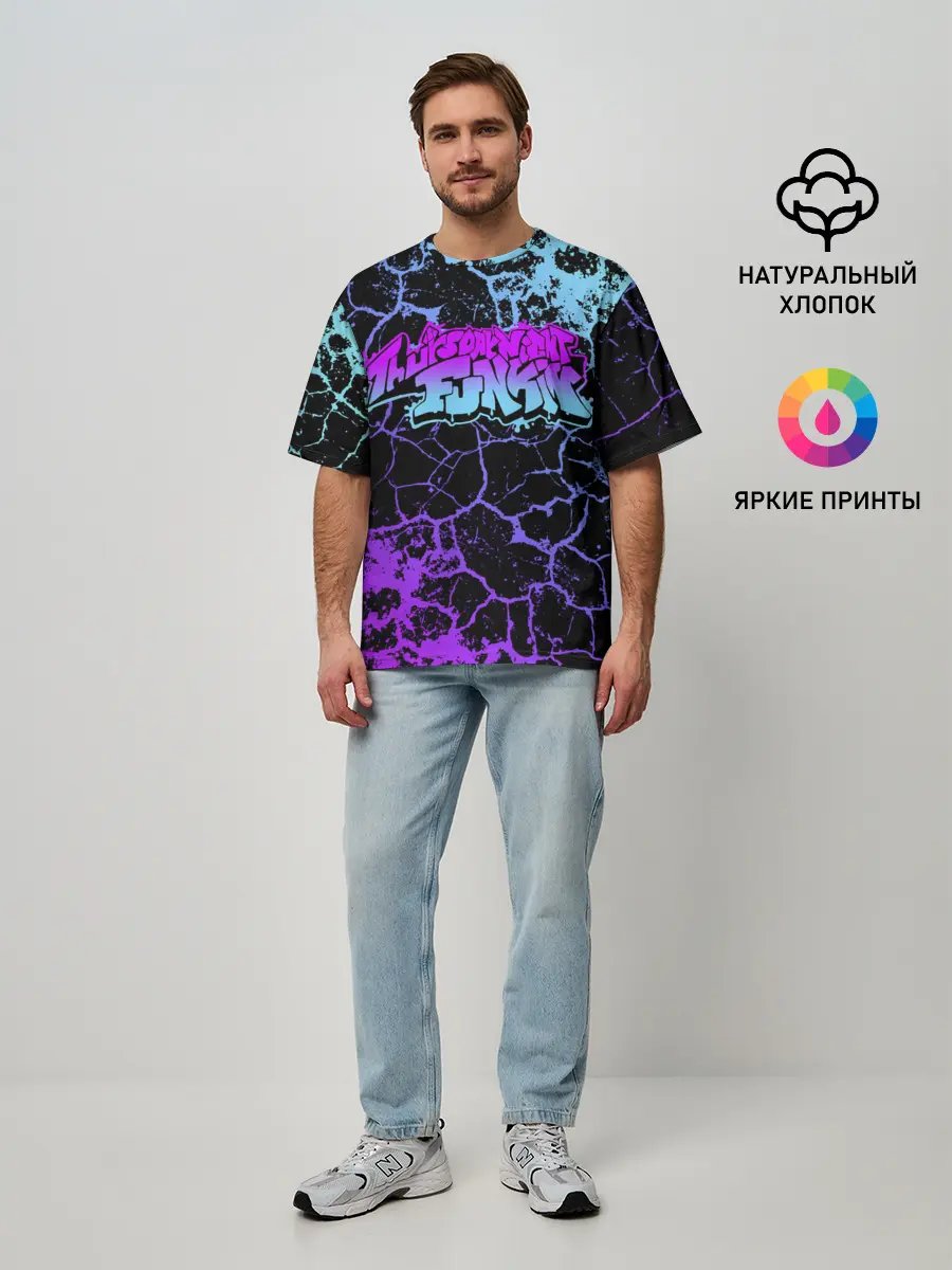 Мужская футболка оверсайз / Friday Night Funkin