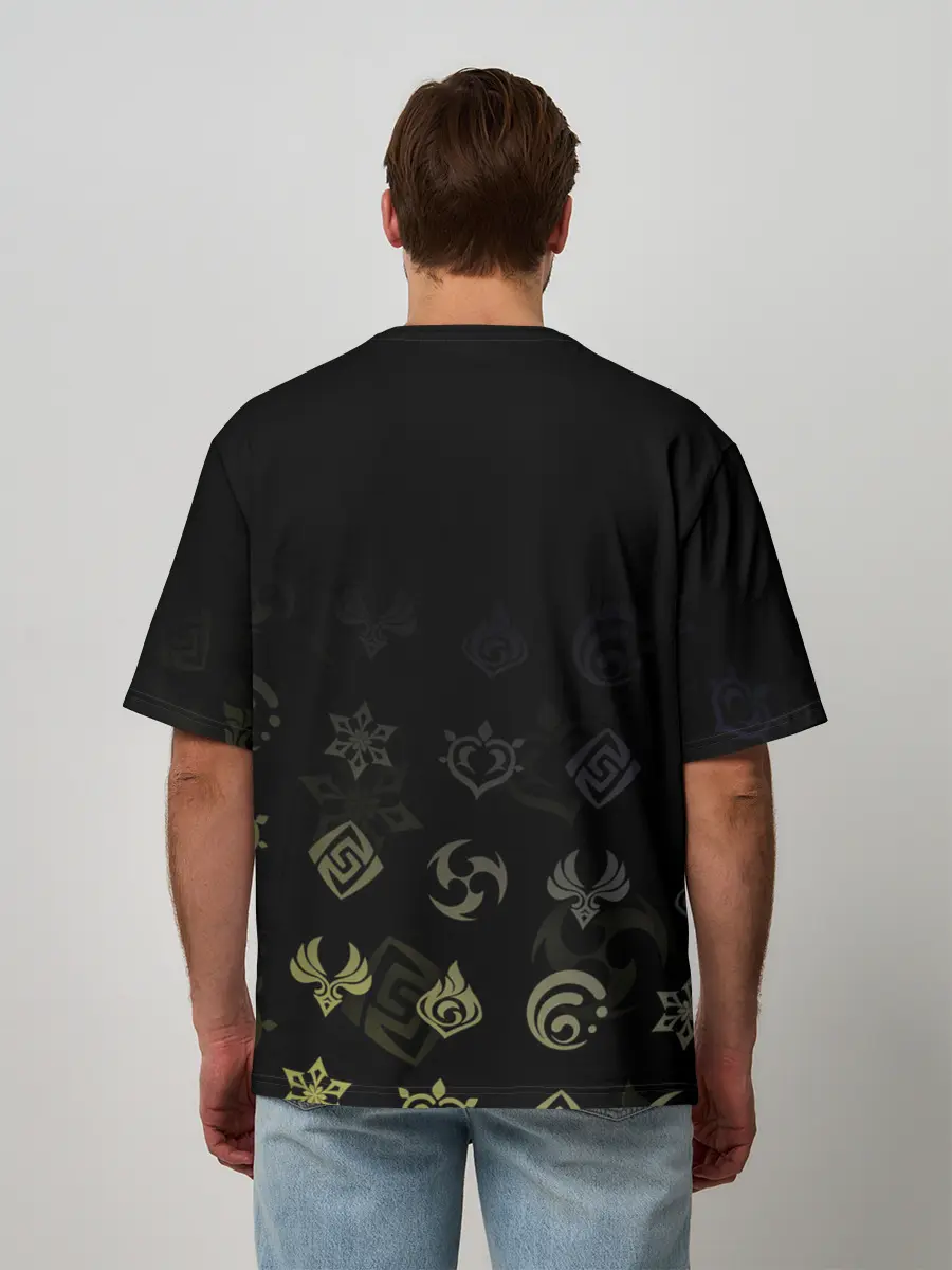 Мужская футболка оверсайз / Рэйзор / Genshin Impact