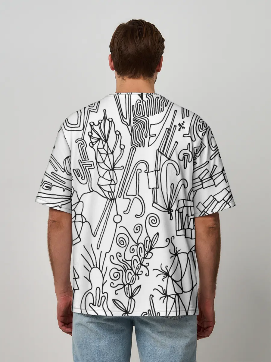 Мужская футболка оверсайз / Точка воображения