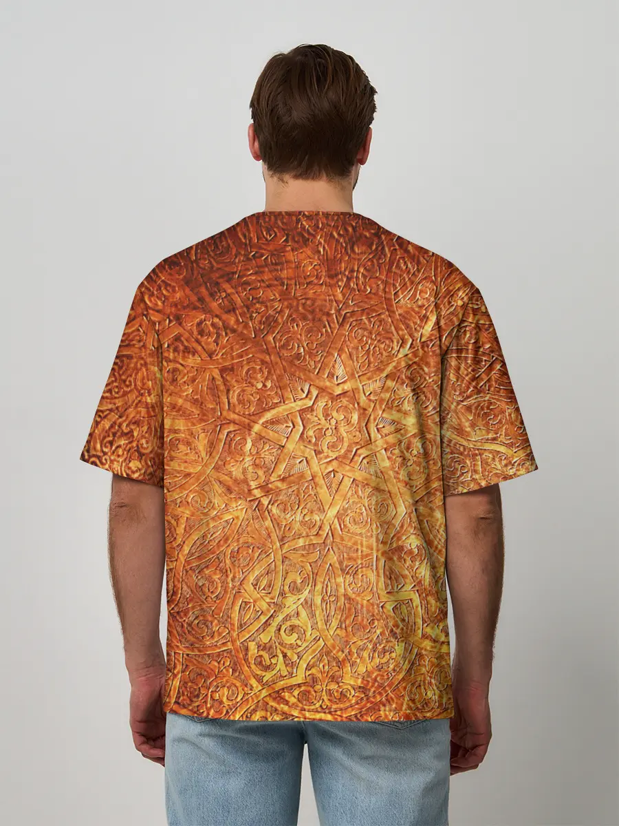 Мужская футболка оверсайз / Кельтские узоры