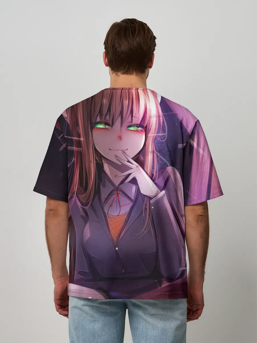 Мужская футболка оверсайз / Monika Doki Doki