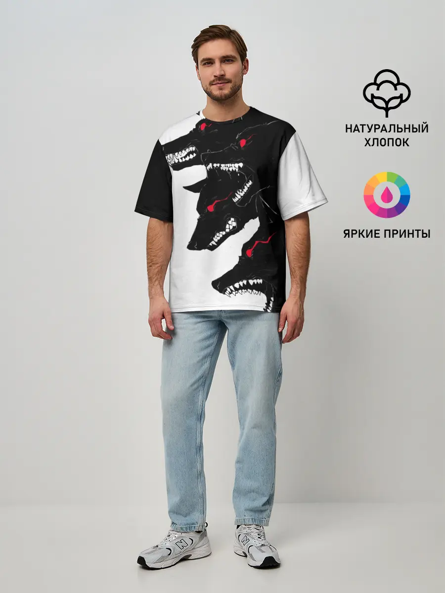 Мужская футболка оверсайз / Gluttony