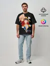 Мужская футболка оверсайз / удар One Piece