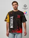 Мужская футболка оверсайз / METALLICA / МЕТАЛЛИКА