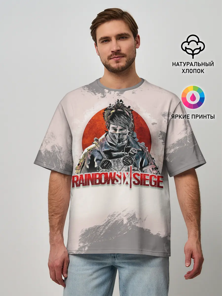 Мужская футболка оверсайз / Rainbow Six: Siege