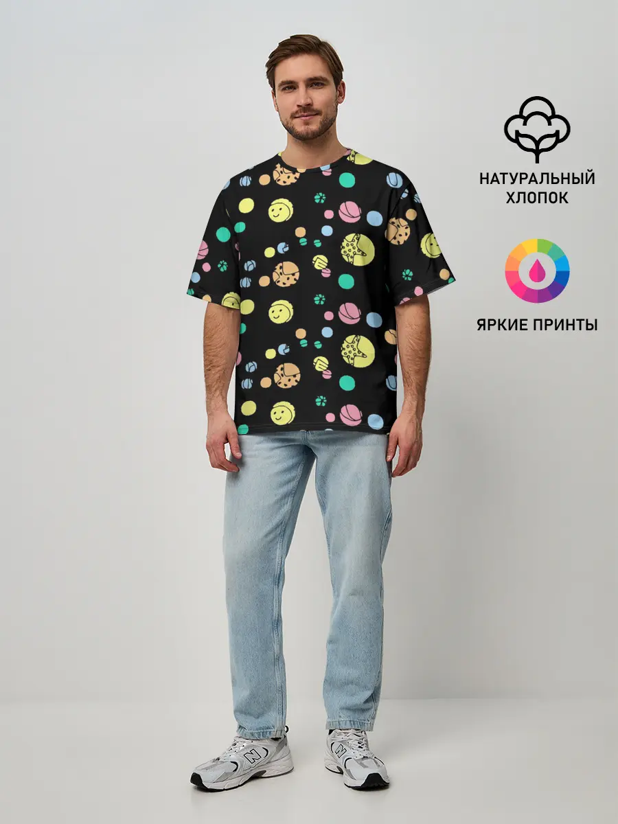 Мужская футболка оверсайз / Отдых