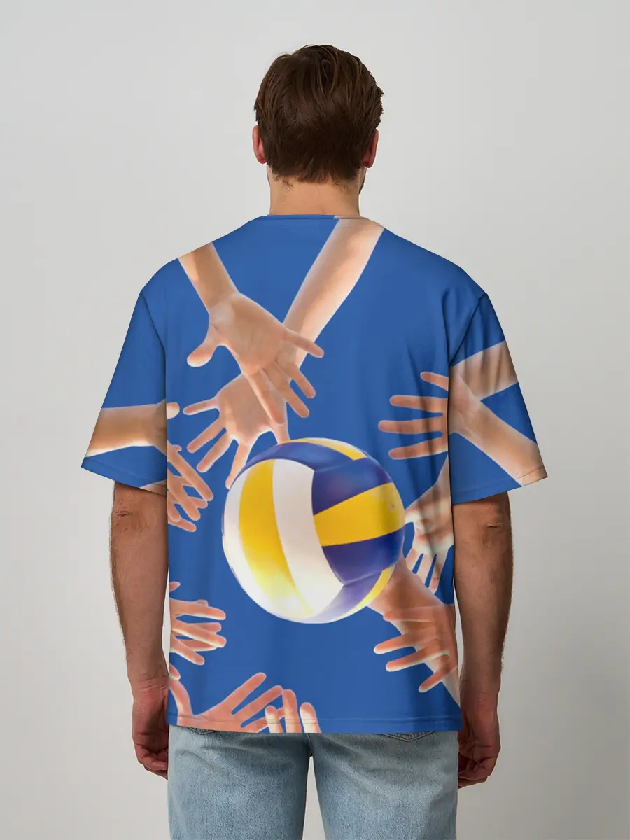 Мужская футболка оверсайз / Волейбол 24