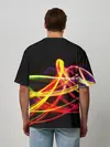 Мужская футболка оверсайз / АБСТРАКТНЫЕ ЛУЧИ