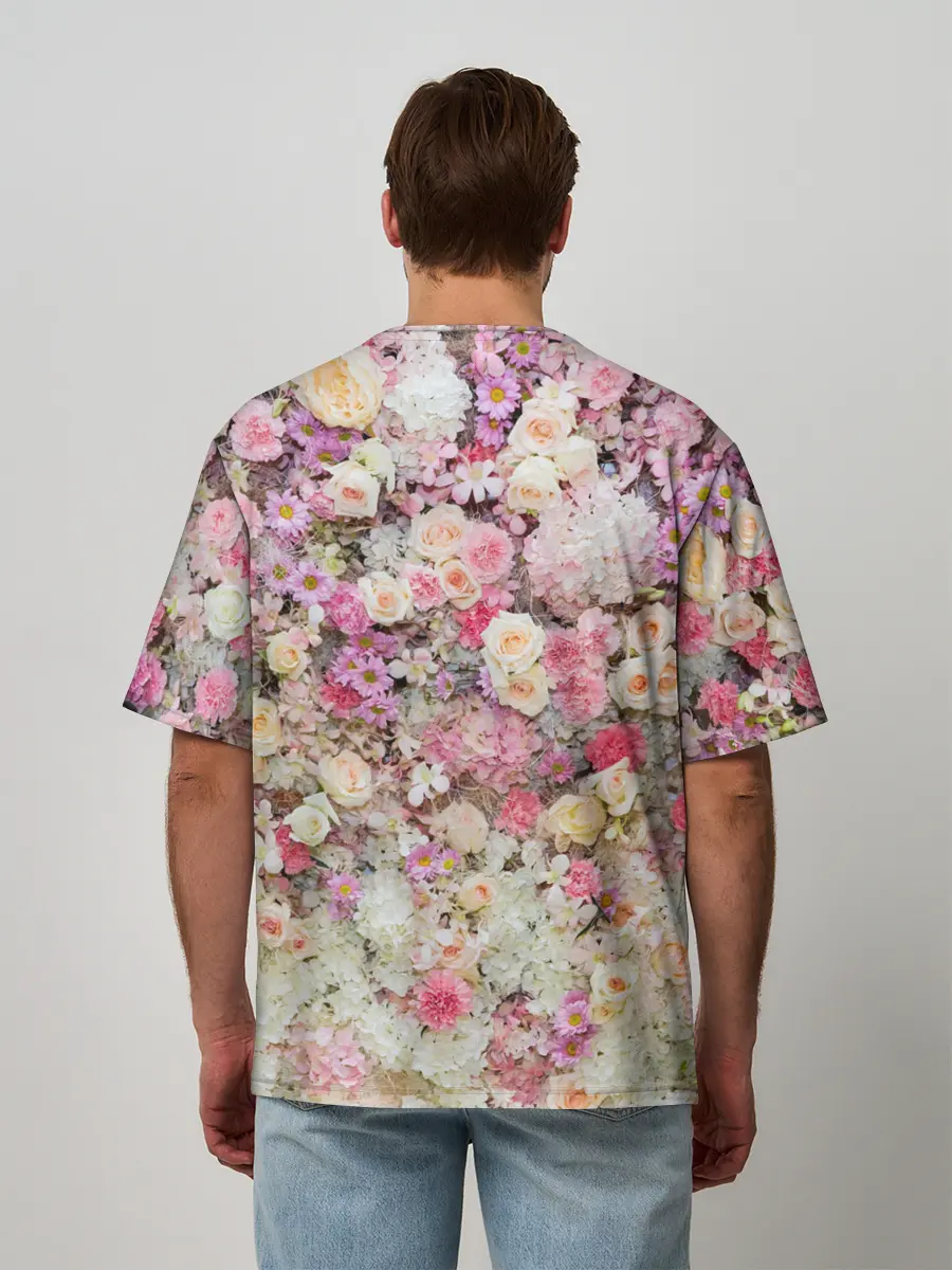 Мужская футболка оверсайз / ВЕСЕННИЕ НАСТРОЕНИЕ | SPRING MOOD