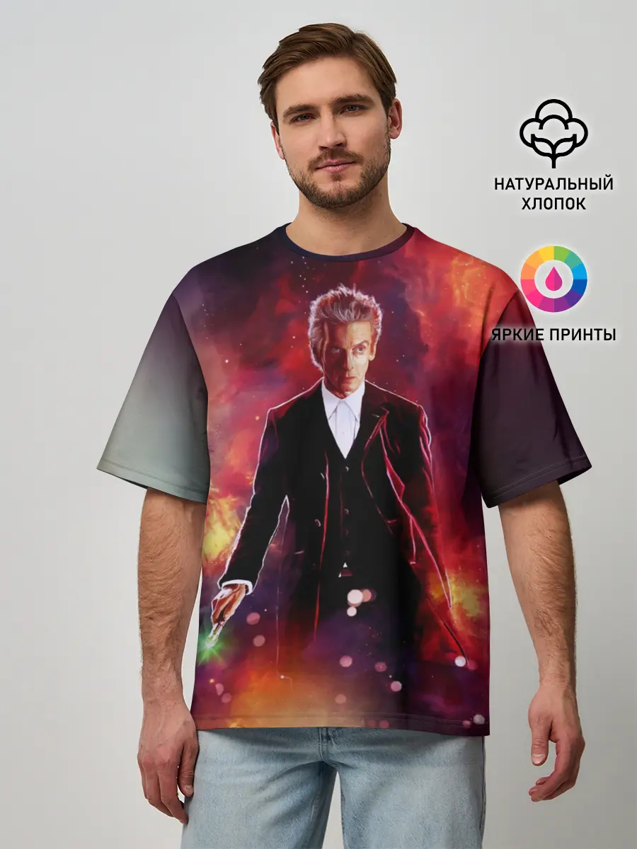 Мужская футболка оверсайз / ДОКТОР КТО