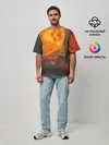 Мужская футболка оверсайз / РАДИАЦИОННОЕ СОЛНЦЕ