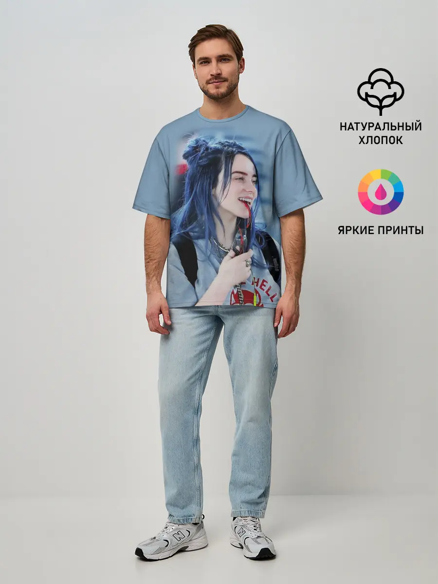 Мужская футболка оверсайз / BILLIE EILISH