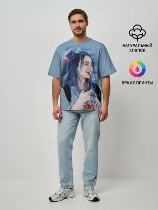 Мужская футболка оверсайз / BILLIE EILISH