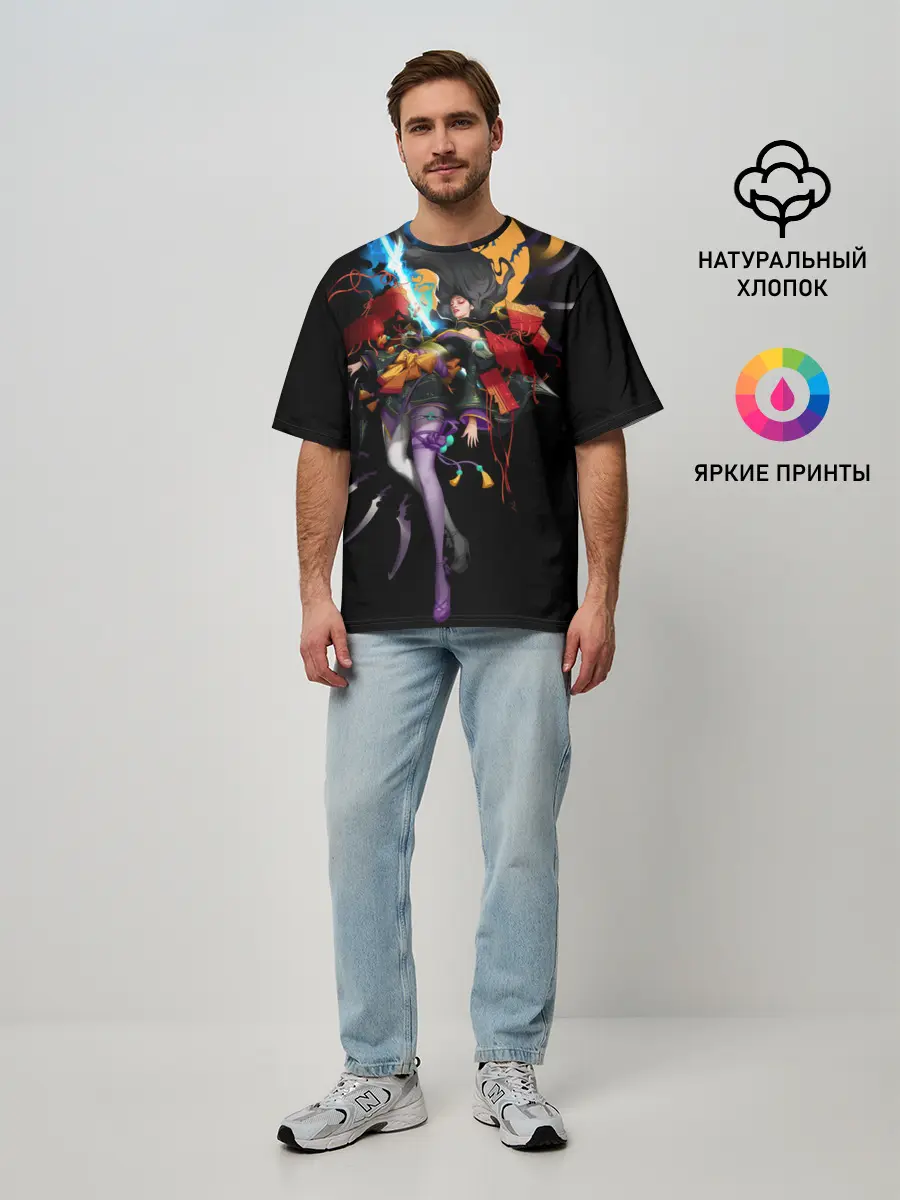 Мужская футболка оверсайз / lrelia | LOL