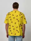 Мужская футболка оверсайз / Пчелы в сотах