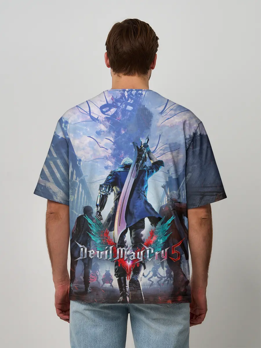 Мужская футболка оверсайз / Devil May Cry 5