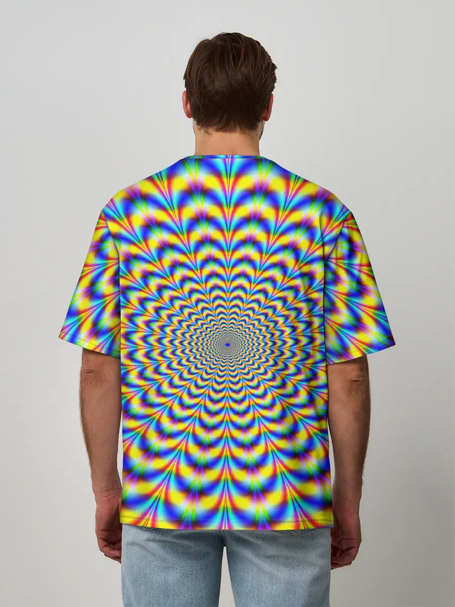 Мужская футболка оверсайз / Пульсация