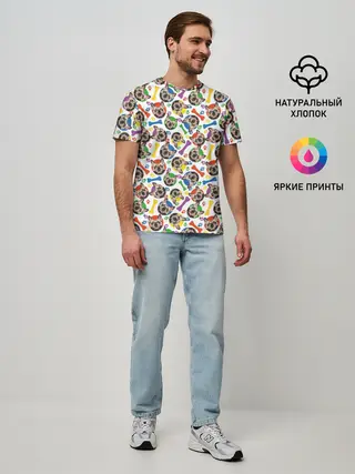 Мужская базовая футболка / Французский Бульдог