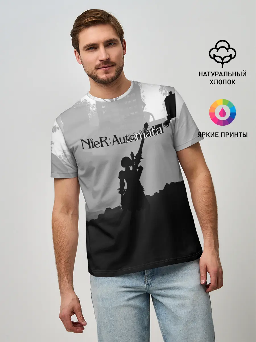 Мужская базовая футболка / Nier Automata