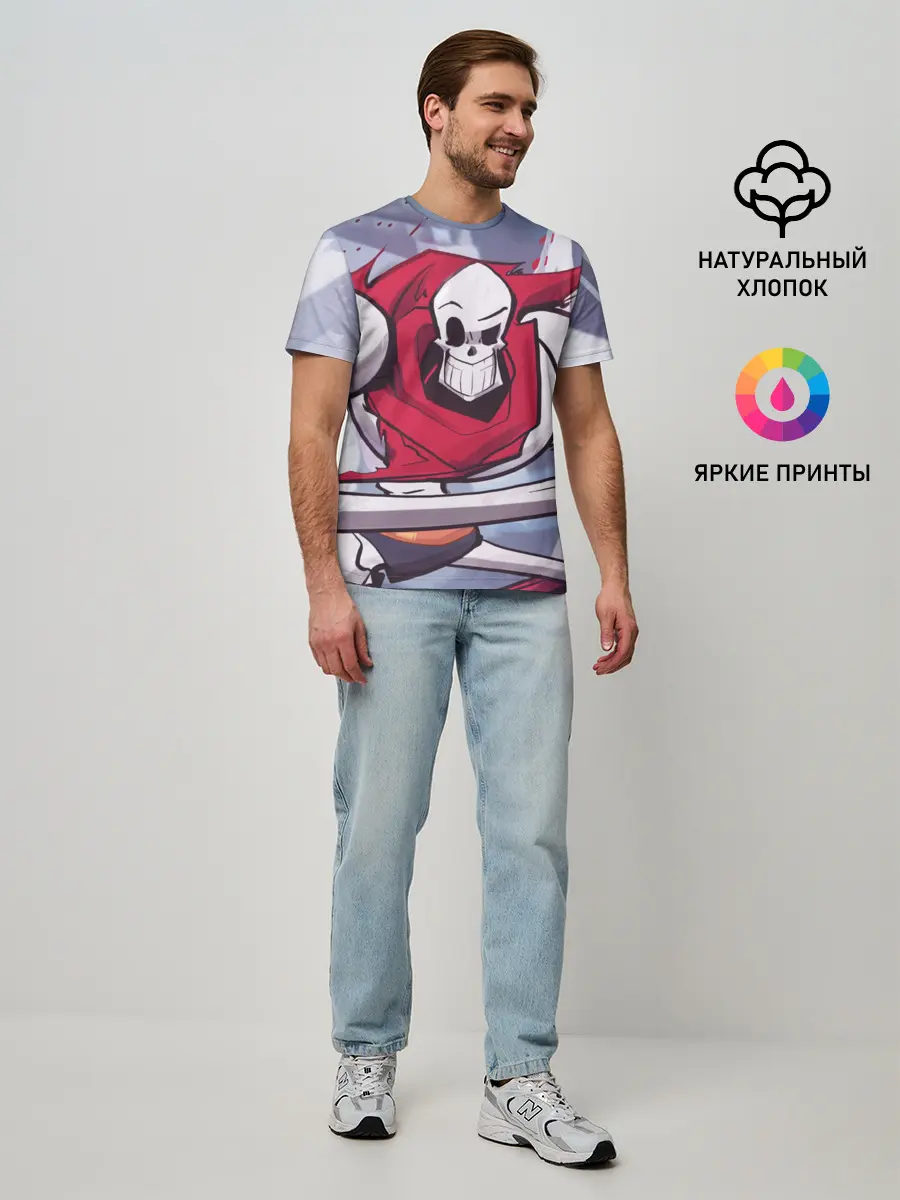 Мужская базовая футболка / Скелет
