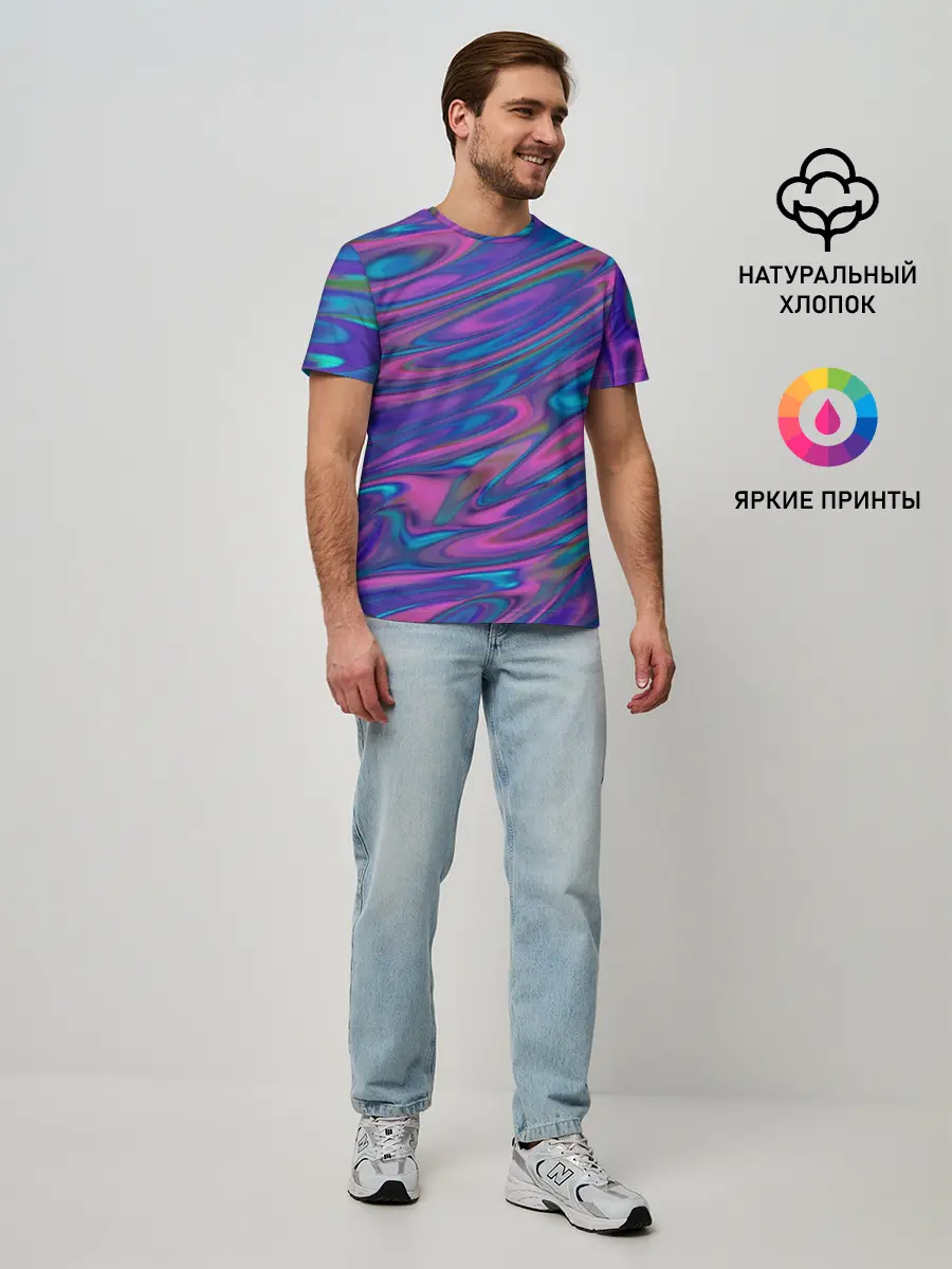 Мужская базовая футболка / Glitch EFFECT