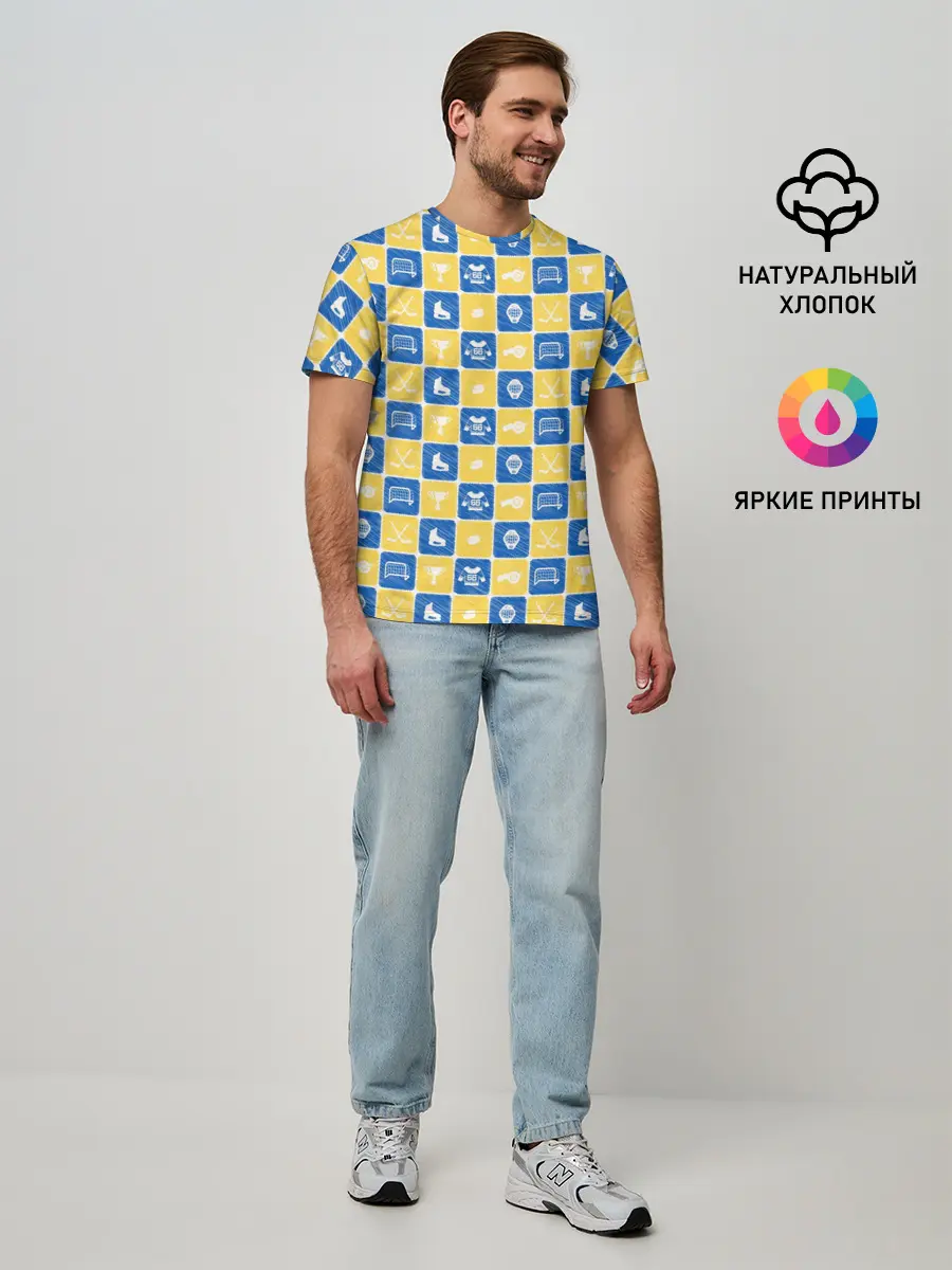 Мужская базовая футболка / Хоккей