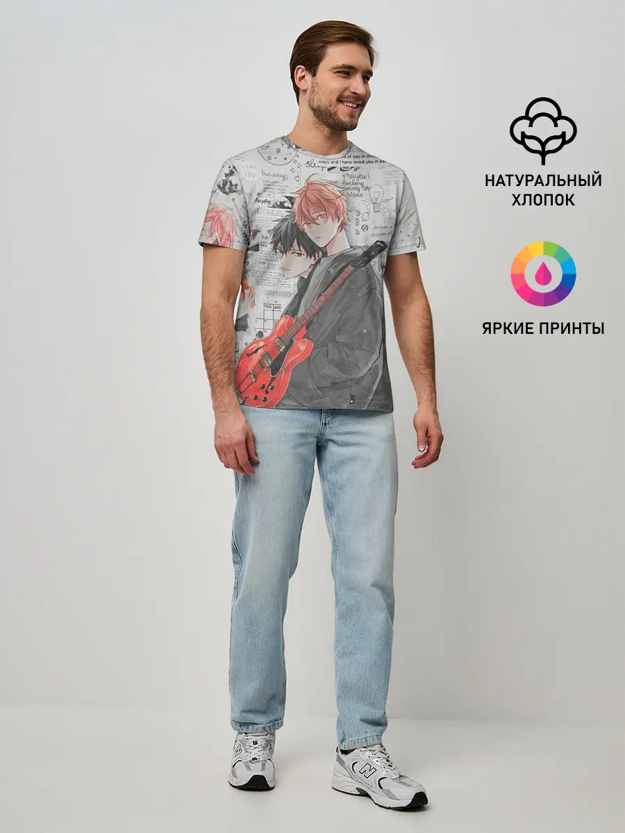 Мужская базовая футболка / Сато и Рицу