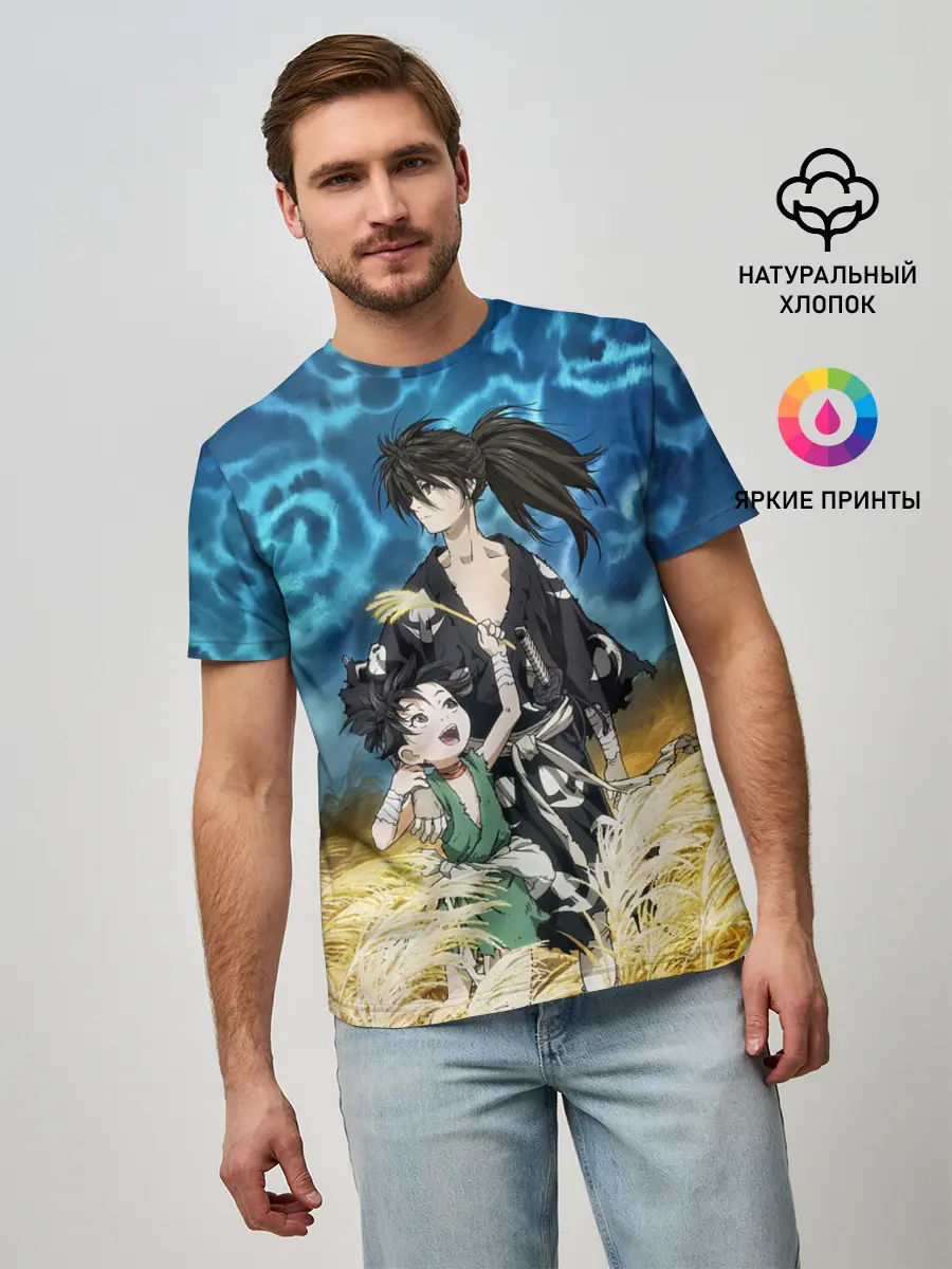 Мужская базовая футболка / Хяккимару с Дороро | DORORO