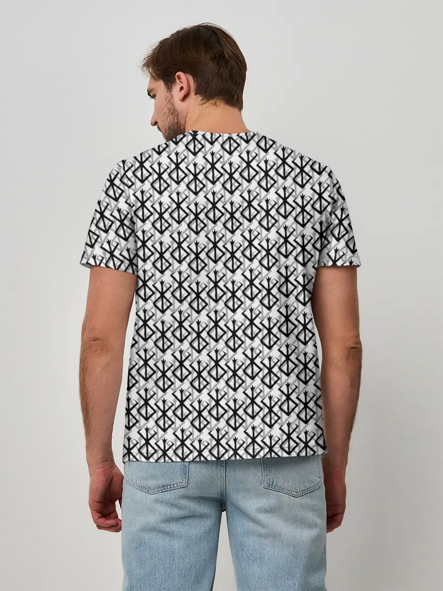 Мужская базовая футболка / Берсерк много логотипов