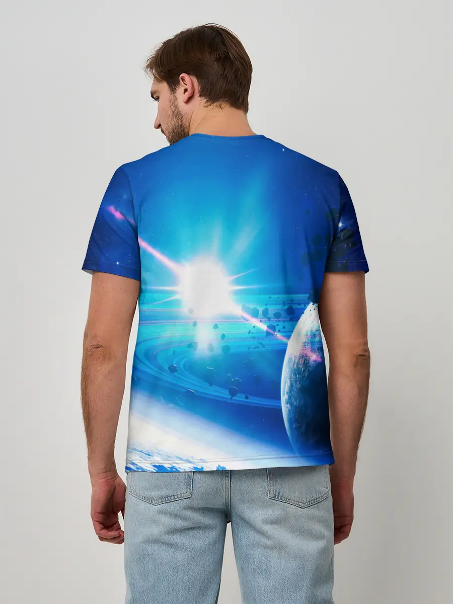 Мужская базовая футболка / Космос