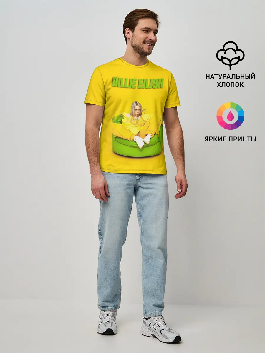 Мужская базовая футболка / Billie Eilish