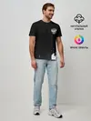Мужская базовая футболка / Russia black collection