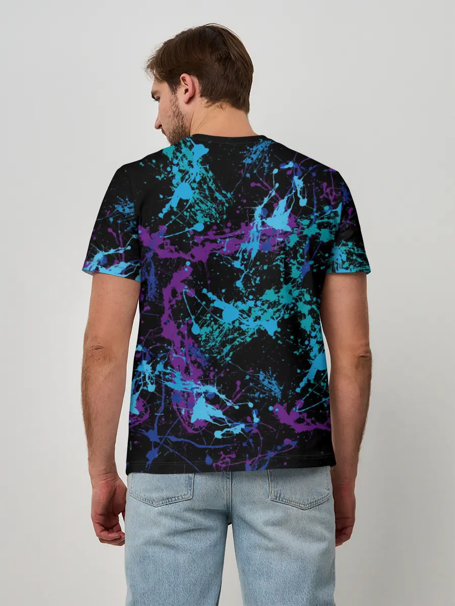 Мужская базовая футболка / Брызги