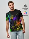 Мужская базовая футболка / БРЫЗКИ КРАСОК