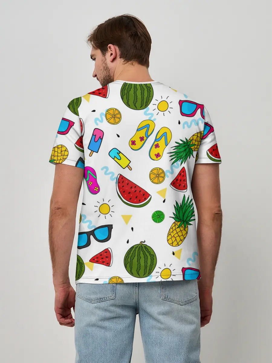 Мужская базовая футболка / Летняя