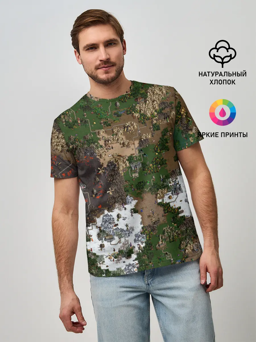 Мужская базовая футболка / Heroes III New Map