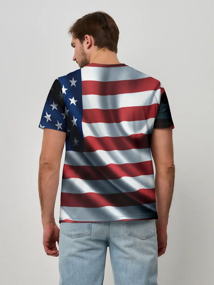 Мужская базовая футболка / Символика Америки