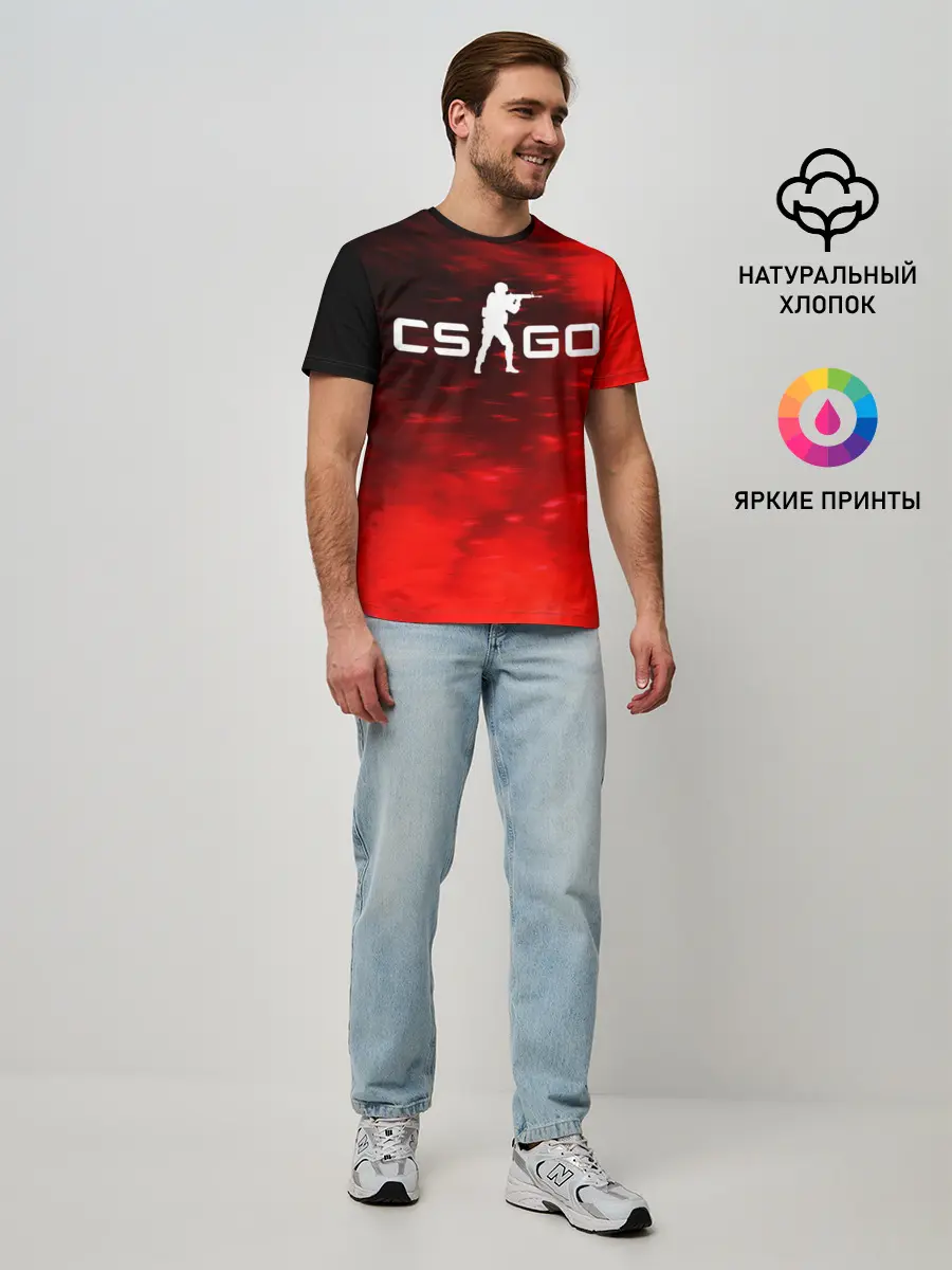 Мужская базовая футболка / CS GO | КС ГО